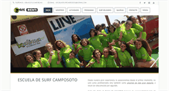 Desktop Screenshot of escueladesurfcamposoto.com